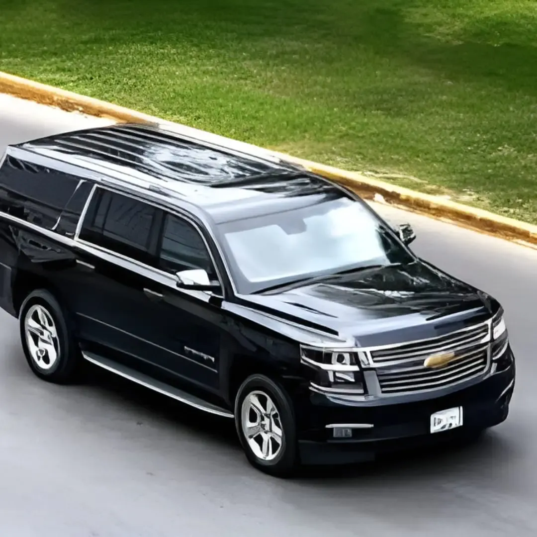 Luxury SUV black Suburban for corporate transportation